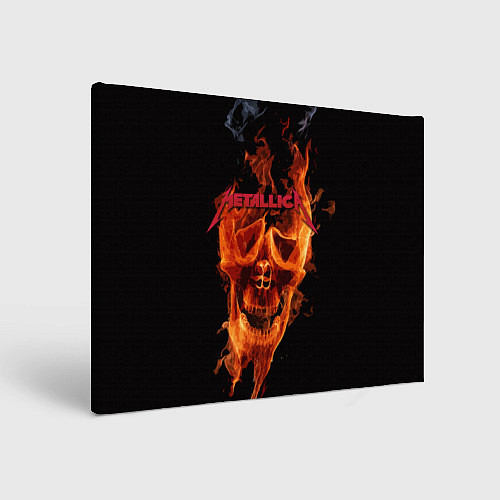 Картина прямоугольная Metallica Flame / 3D-принт – фото 1