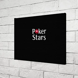 Холст прямоугольный Poker Stars, цвет: 3D-принт — фото 2