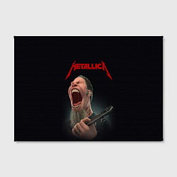 Холст прямоугольный James Alan Hetfield METALLICA Z, цвет: 3D-принт — фото 2