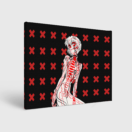 Картина прямоугольная Ева 00 Аянами Рей в X Ray / 3D-принт – фото 1