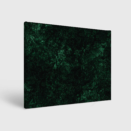 Картина прямоугольная Темно-зеленый мраморный узор / 3D-принт – фото 1