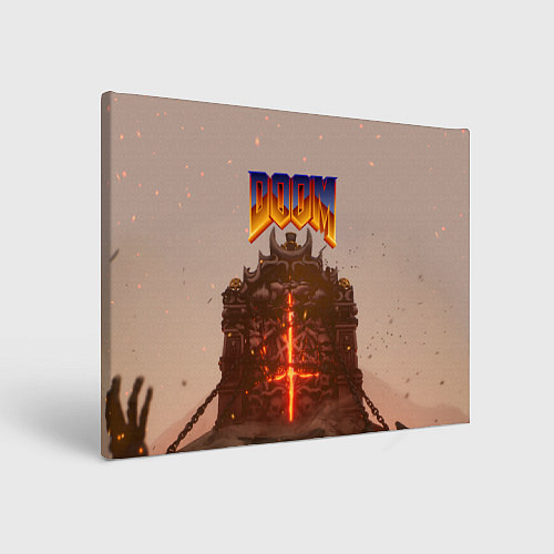 Картина прямоугольная DOOM ДУМ Z / 3D-принт – фото 1