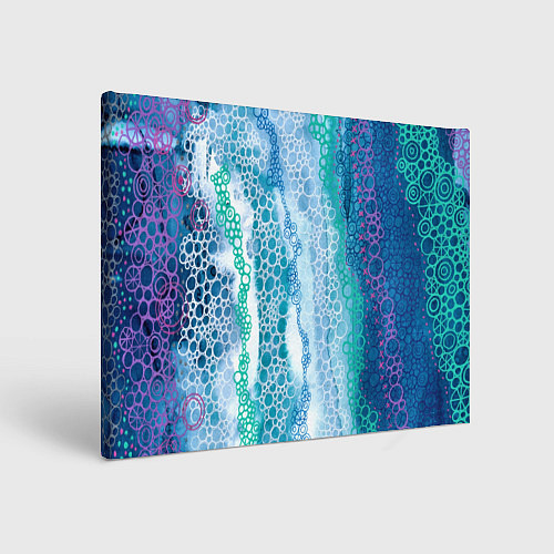 Картина прямоугольная Водопад красочной пены / 3D-принт – фото 1