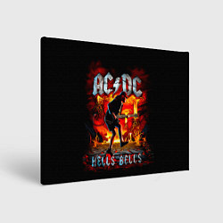 Холст прямоугольный ACDC HELLS BELLS, цвет: 3D-принт