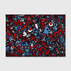 Холст прямоугольный RedBlue stikers, цвет: 3D-принт — фото 2
