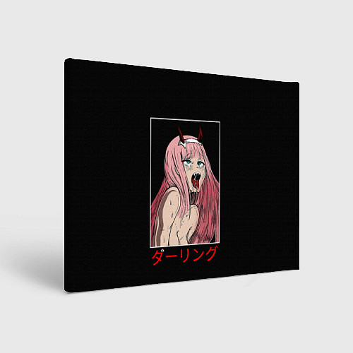Картина прямоугольная Зеро ту ahegao франкс / 3D-принт – фото 1
