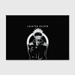 Холст прямоугольный Годжо Сатору Магическая битва, цвет: 3D-принт — фото 2