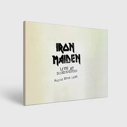 Холст прямоугольный Live at Donington - Iron Maiden, цвет: 3D-принт