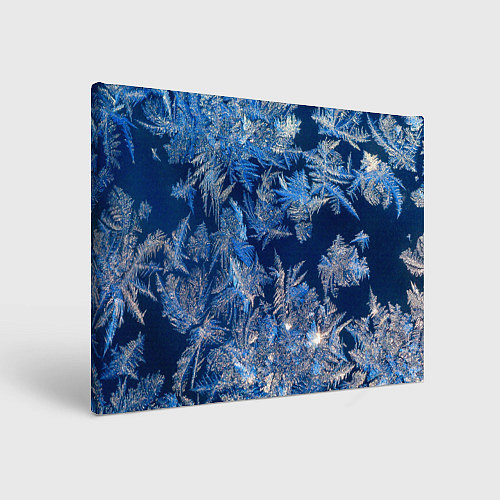 Картина прямоугольная Снежинки макро snowflakes macro / 3D-принт – фото 1