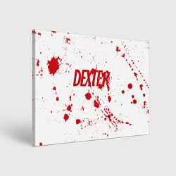 Картина прямоугольная Dexter logo Декстер брызги крови