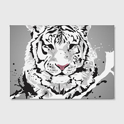 Холст прямоугольный Белый снежный тигр, цвет: 3D-принт — фото 2