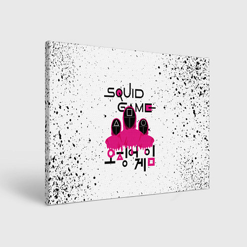 Картина прямоугольная SQUID GAME , ИГРА В КАЛЬМАРА, СТРАЖ / 3D-принт – фото 1