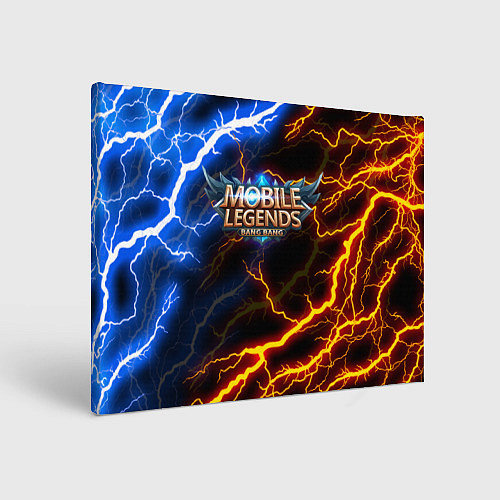 Картина прямоугольная Mobile Legends разряды молний flash / 3D-принт – фото 1