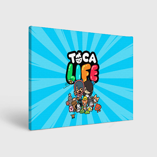 Картина прямоугольная Toca Life / 3D-принт – фото 1