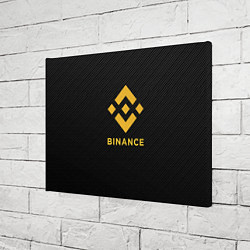 Холст прямоугольный БИНАНС ЛОГО CARBON BINANCE LOGO, цвет: 3D-принт — фото 2