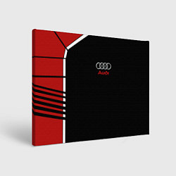 Картина прямоугольная АУДИ ЛОГО AUDI GEOMETRY RED STRIPES LINE