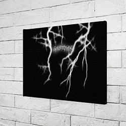Холст прямоугольный GHOSTEMANE Lightning Гостмейн Молния Надпись, цвет: 3D-принт — фото 2