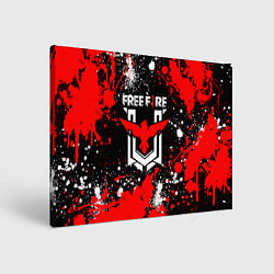 Картина прямоугольная Free Fire: Брызги и капли красок