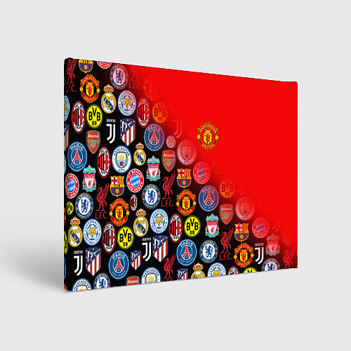 Картина прямоугольная МАНЧЕСТЕР ЮНАЙТЕД FCMU / 3D-принт – фото 1