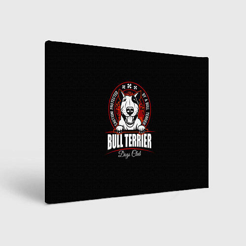 Картина прямоугольная Бультерьер Bull Terrier / 3D-принт – фото 1