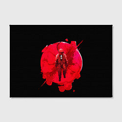 Холст прямоугольный Космонавт на кровавой луне, цвет: 3D-принт — фото 2