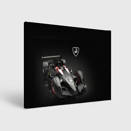 Картина прямоугольная Lamborghini F1 / 3D-принт – фото 1