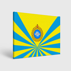 Холст прямоугольный Большая эмблема ВВС РФ, цвет: 3D-принт