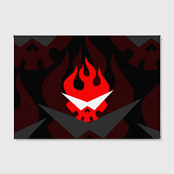 Холст прямоугольный GURREN LAGANN LOGO SYMBOL, цвет: 3D-принт — фото 2