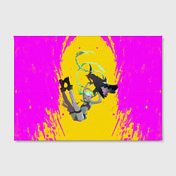 Холст прямоугольный Летящая Джинкс, цвет: 3D-принт — фото 2