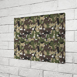 Холст прямоугольный Камуфляж из Собак Camouflage, цвет: 3D-принт — фото 2
