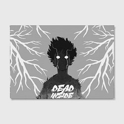 Холст прямоугольный DEAD INSIDE Mob psycho, цвет: 3D-принт — фото 2