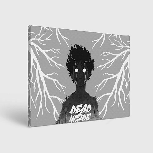 Картина прямоугольная DEAD INSIDE Mob psycho / 3D-принт – фото 1