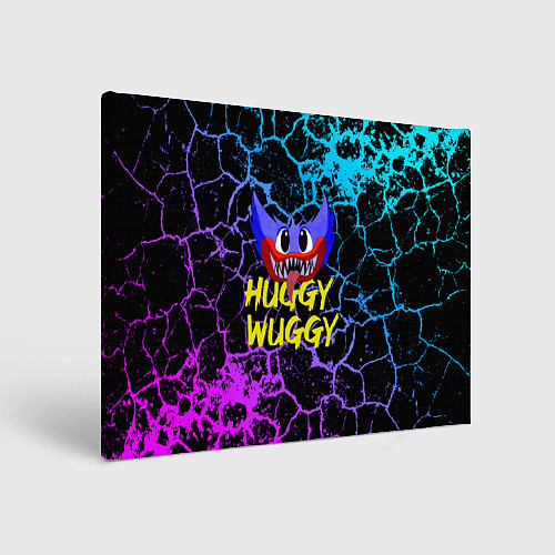 Картина прямоугольная HUGGY WUGGY ТРЕЩИНЫ / 3D-принт – фото 1