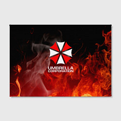 Холст прямоугольный Umbrella Corporation пламя, цвет: 3D-принт — фото 2