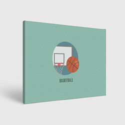 Холст прямоугольный Basketball Спорт, цвет: 3D-принт