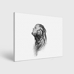 Холст прямоугольный Мечтающий робот, цвет: 3D-принт