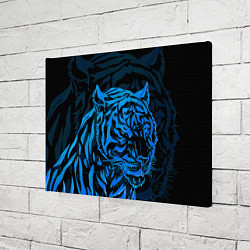 Холст прямоугольный Голубой тигр Blue, цвет: 3D-принт — фото 2