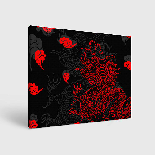 Картина прямоугольная Дракон Китайский дракон / 3D-принт – фото 1