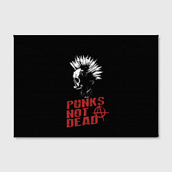 Холст прямоугольный Punks Not Dead, цвет: 3D-принт — фото 2