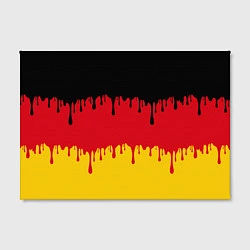 Холст прямоугольный Флаг Германии потёки, цвет: 3D-принт — фото 2