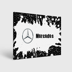 Холст прямоугольный MERCEDES Mercedes Брызги, цвет: 3D-принт