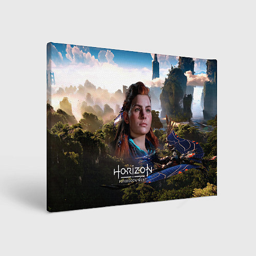 Картина прямоугольная Aloy Horizon Forbidden West game / 3D-принт – фото 1