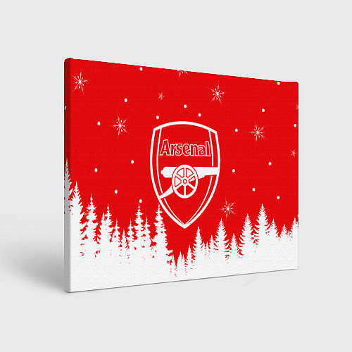 Картина прямоугольная FC ARSENAL WINTER ФК АРСЕНАЛ ЗИМНИЙ СТИЛЬ / 3D-принт – фото 1