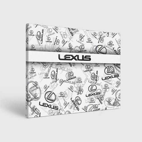 Картина прямоугольная LEXUS BIG EMBLEMA PATTERN / 3D-принт – фото 1