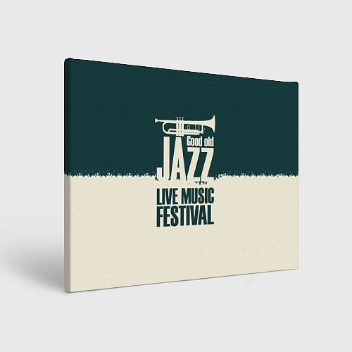 Картина прямоугольная Джаз Живая Музыка / 3D-принт – фото 1