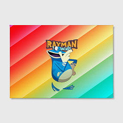 Холст прямоугольный Rayman globox радуга, цвет: 3D-принт — фото 2