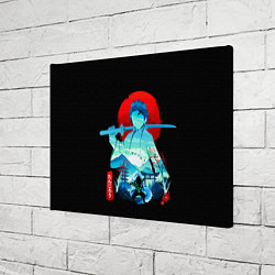 Холст прямоугольный Танджиро Комадо Силуэт Клинок рассекающий демонов, цвет: 3D-принт — фото 2
