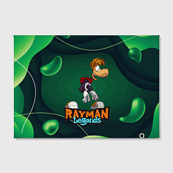 Холст прямоугольный Rayman Legends Green, цвет: 3D-принт — фото 2