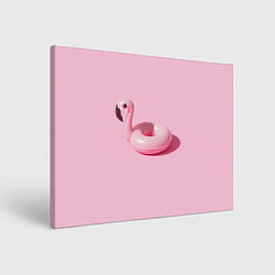 Холст прямоугольный Flamingos Розовый фламинго, цвет: 3D-принт