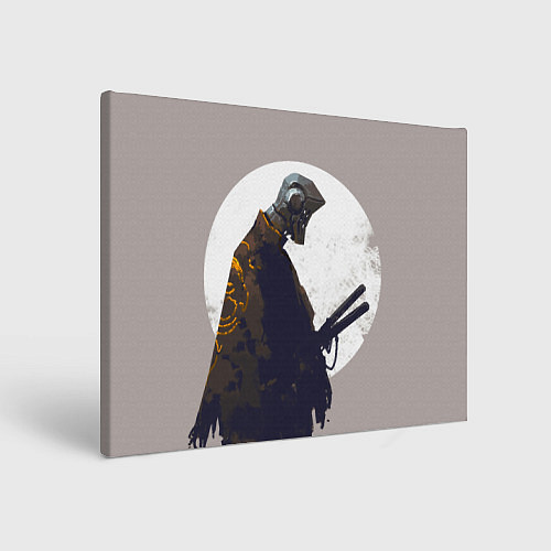 Картина прямоугольная Скелет-самурай / 3D-принт – фото 1